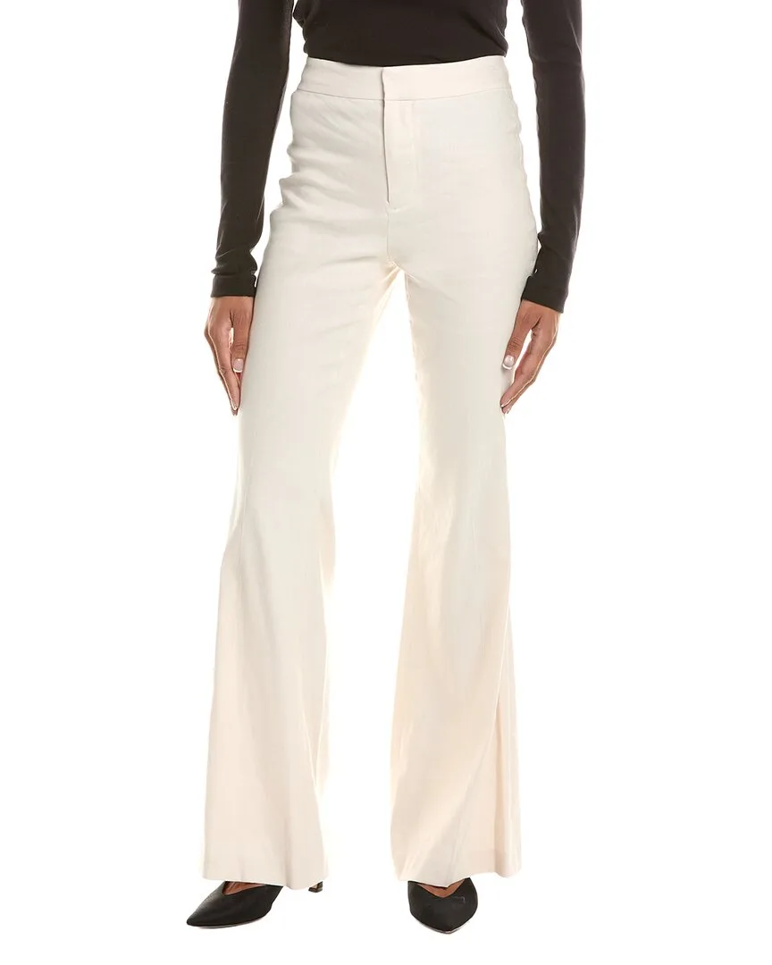 Linden Bootcut Linen-Blend Trouser by Alice + Olivia