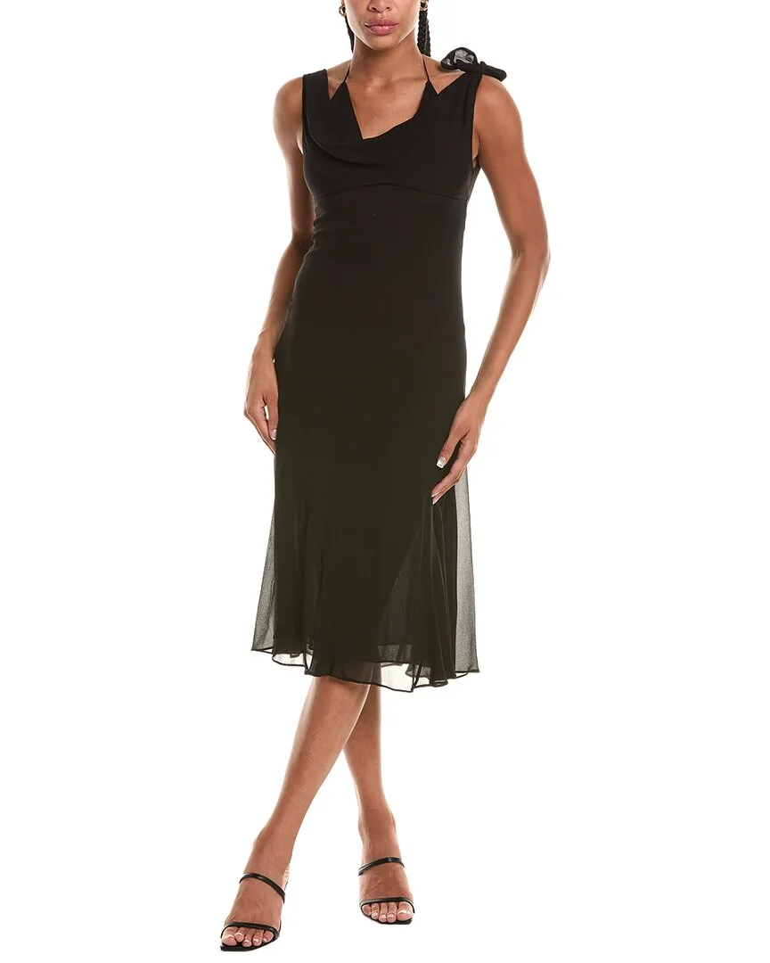 Abigail Bikini Cowl Neck Fitted Midi Dress