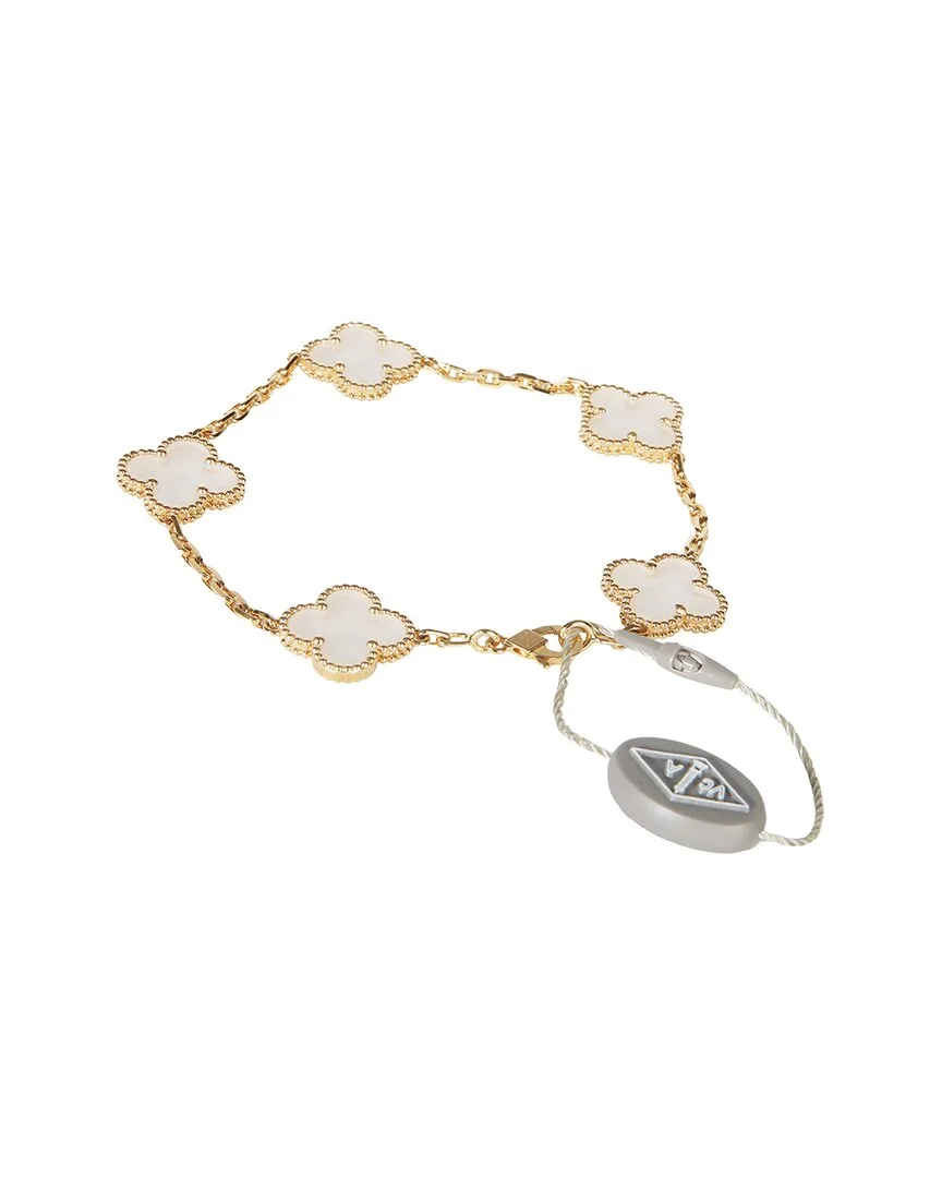 Rock Crystal Vintage Alhambra Bracelet (authentic Pre-Loved)