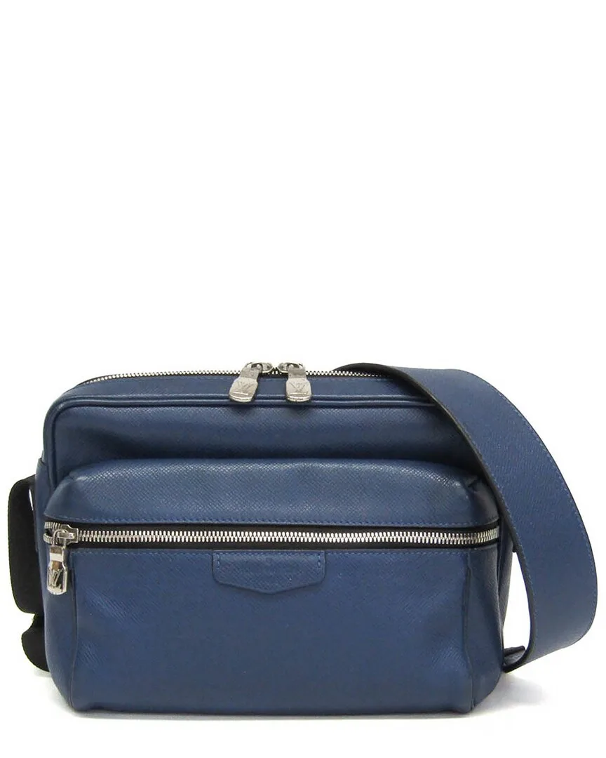 Cobalt Taiga Leather Messenger Bag (authentic Pre-Loved) by Louis Vuitton