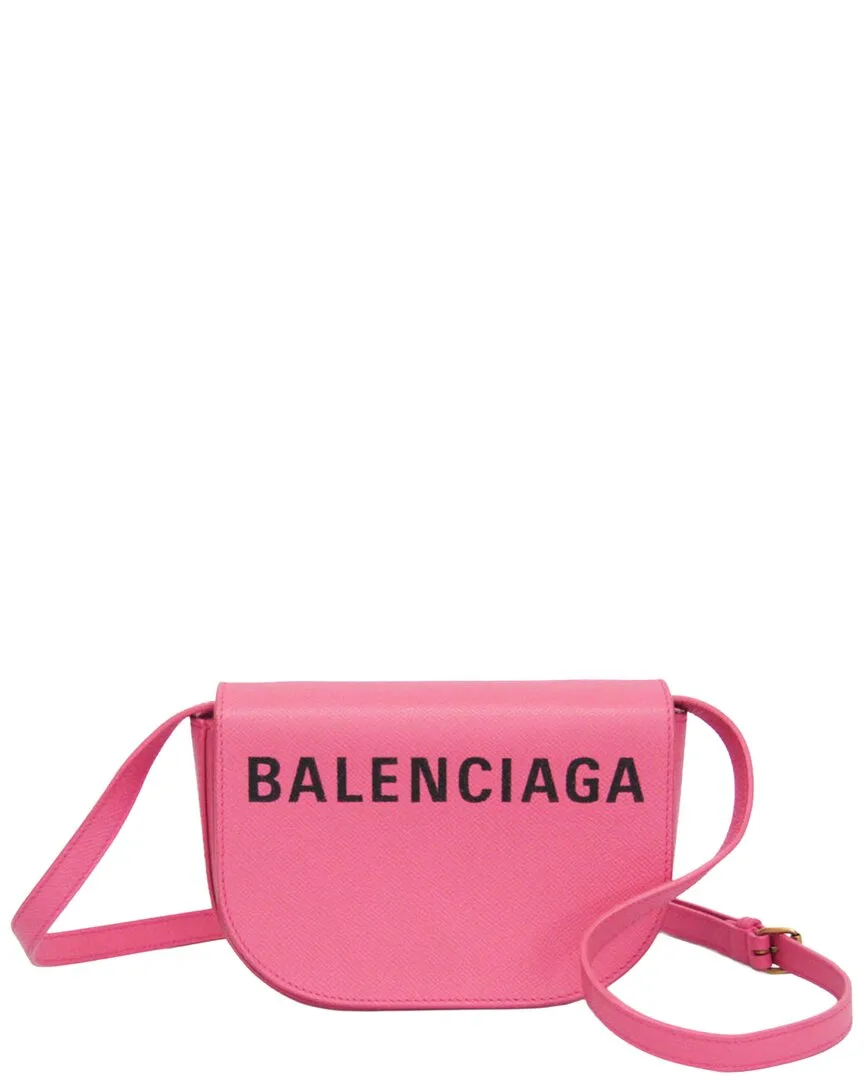 Pink Leather Ville Shoulder Bag (authentic Pre-Loved) by Balenciaga