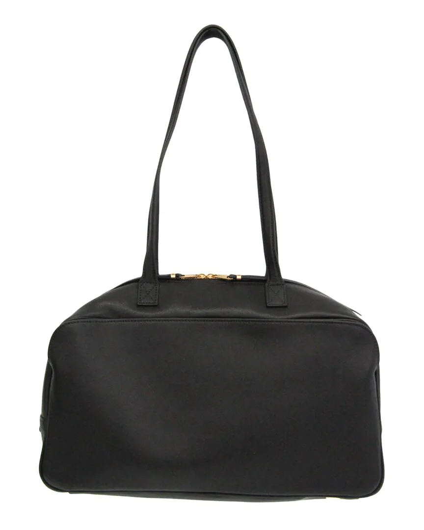 Black Leather Shoulder Bag (authentic Pre-Loved) by Balenciaga