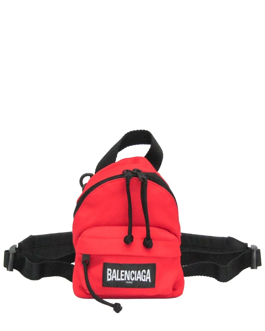 Black & Red Nylon Explorer Shoulder Bag (authentic Pre-Loved) by Balenciaga