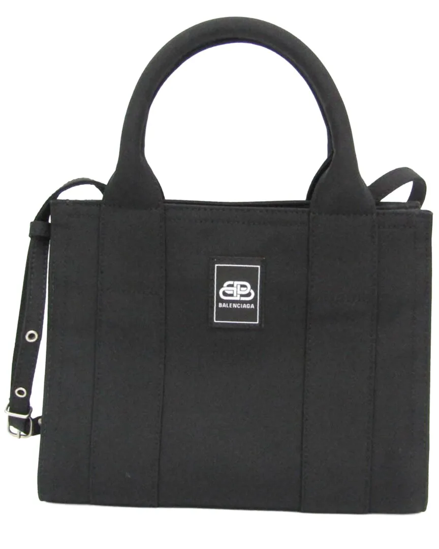 Black Polyamide Trade Xs Handbag (authentic Pre-Loved) by Balenciaga