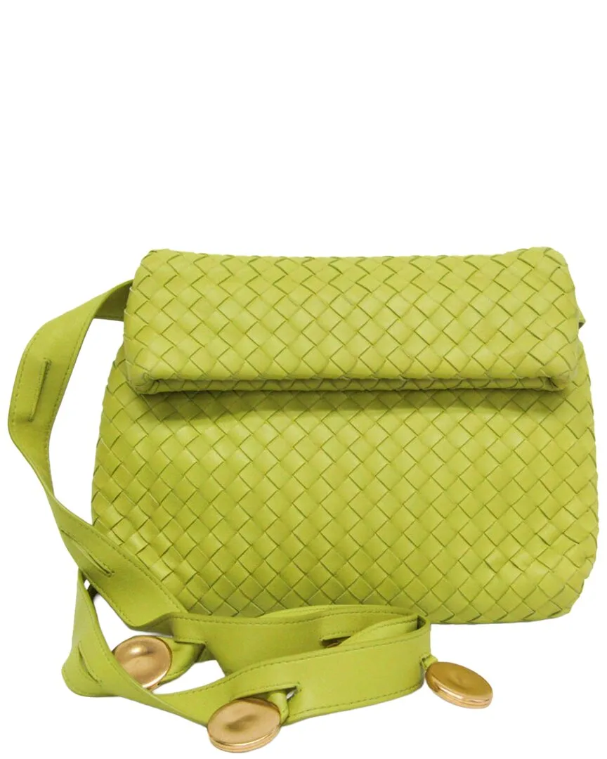 Yellow Leather Fold Shoulder Bag (authentic Pre-Loved) by Bottega Veneta