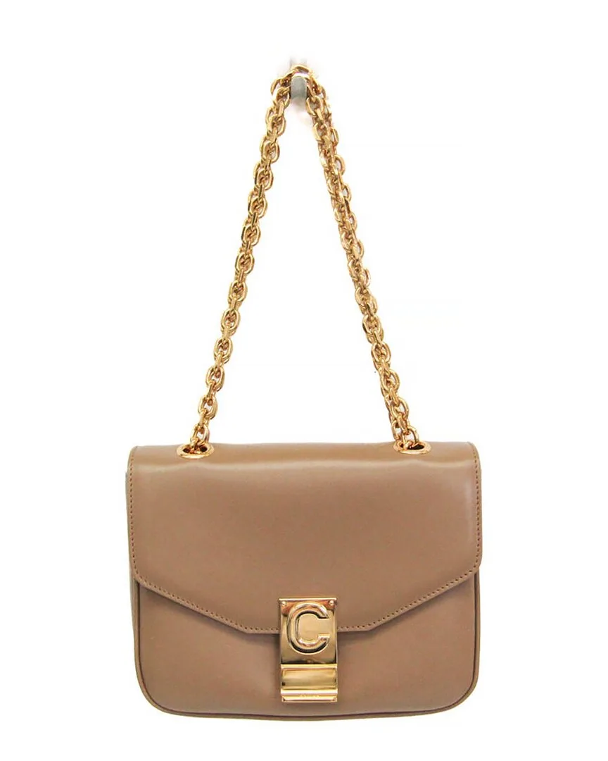Light Beige Leather Shoulder Bag (authentic Pre-Loved) by Celine