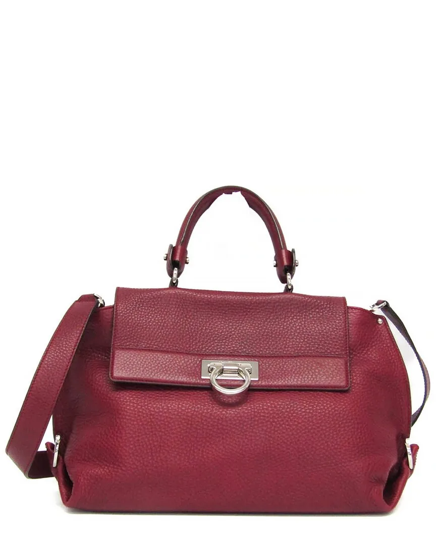 Red Leather Sophia Shoulder Bag (authentic Pre-Loved)
