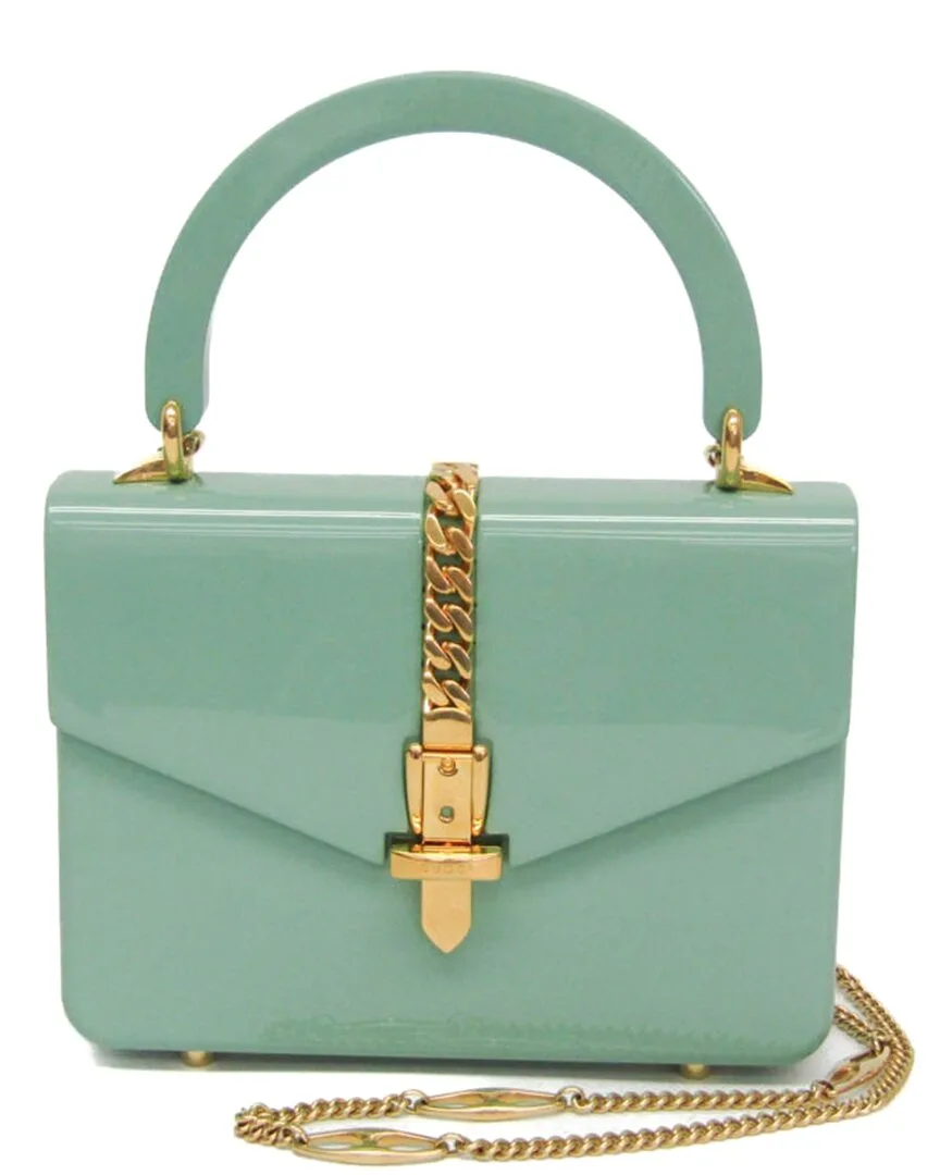 Light Green Acrylic Sylvie 1969 Shoulder Bag (authentic Pre-Loved) by Gucci