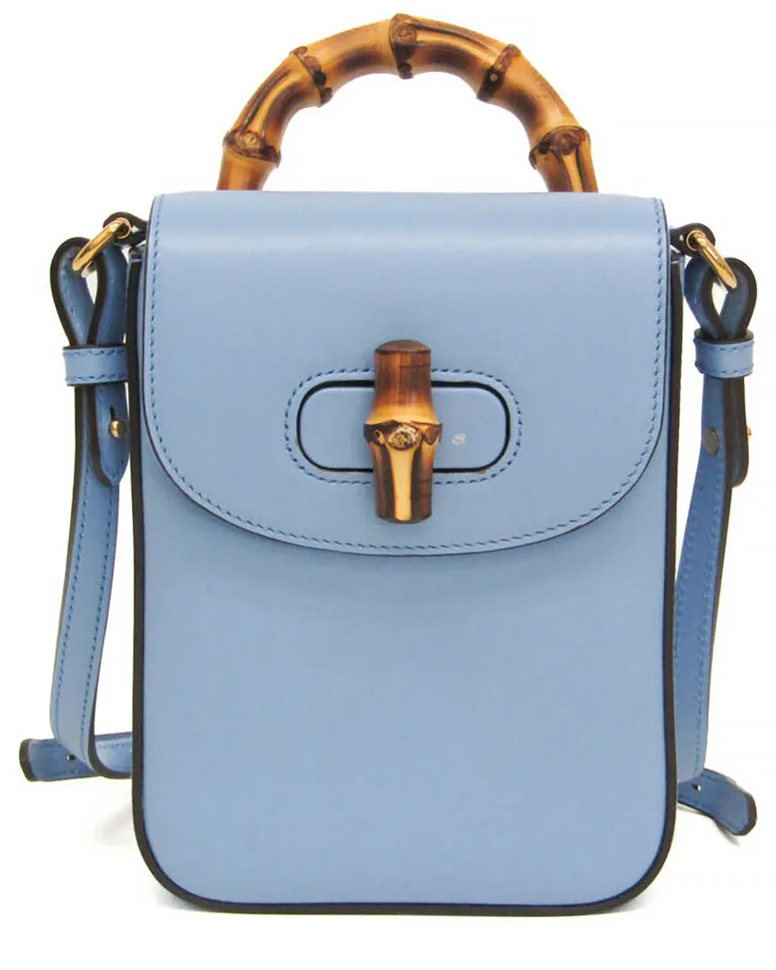 Blue Leather Backpack (authentic Pre-Loved) by Gucci