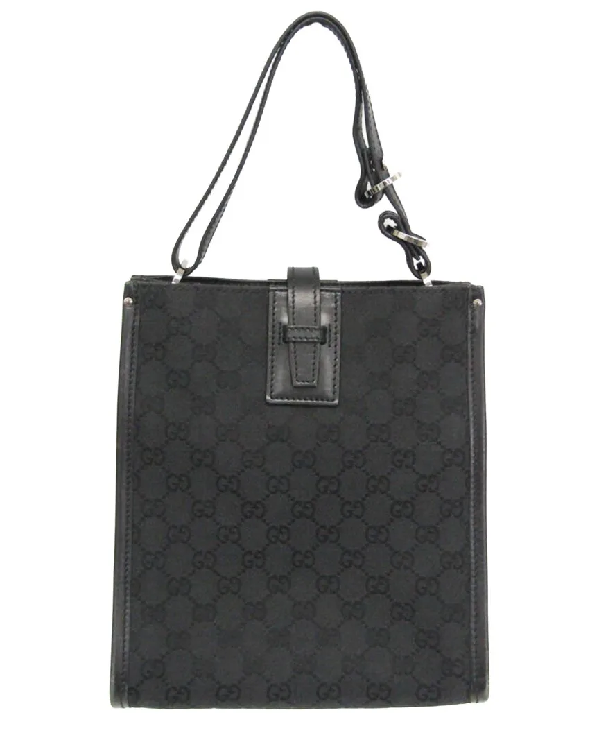 Black Gg Canvas Shoulder Bag (authentic Pre-Loved) by Gucci