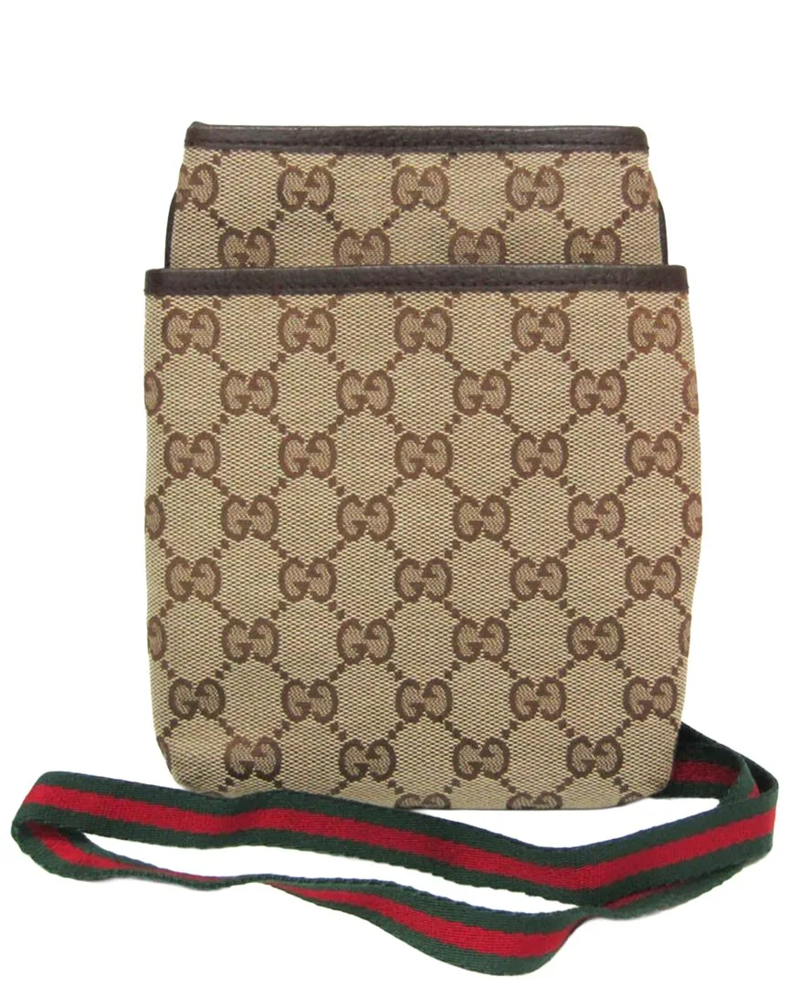 Gg Canvas Sherry Line Shoulder Bag (authentic Pre-Loved)