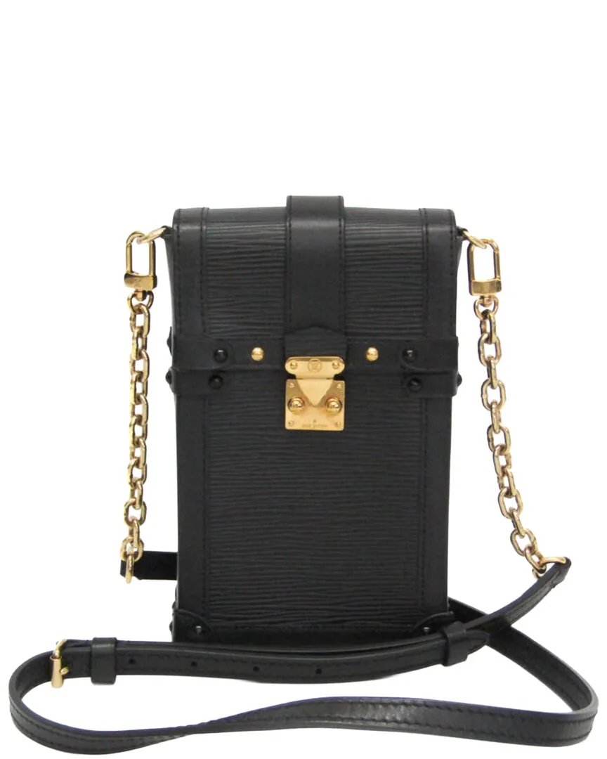 Black Epi Leather Trunk Vertical (authentic Pre-Loved) by Louis Vuitton