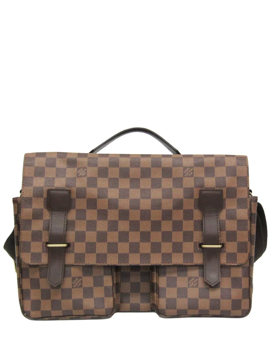Damier Ebene Shoulder Bag (authentic Pre-Loved) by Louis Vuitton