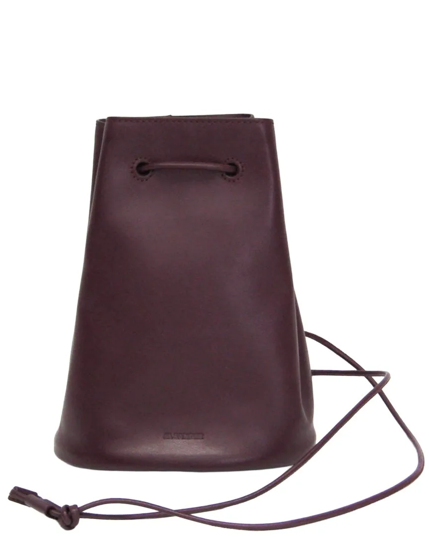 Wine Leather Shoulder Bag (authentic Pre-Loved) by Jil Sander
