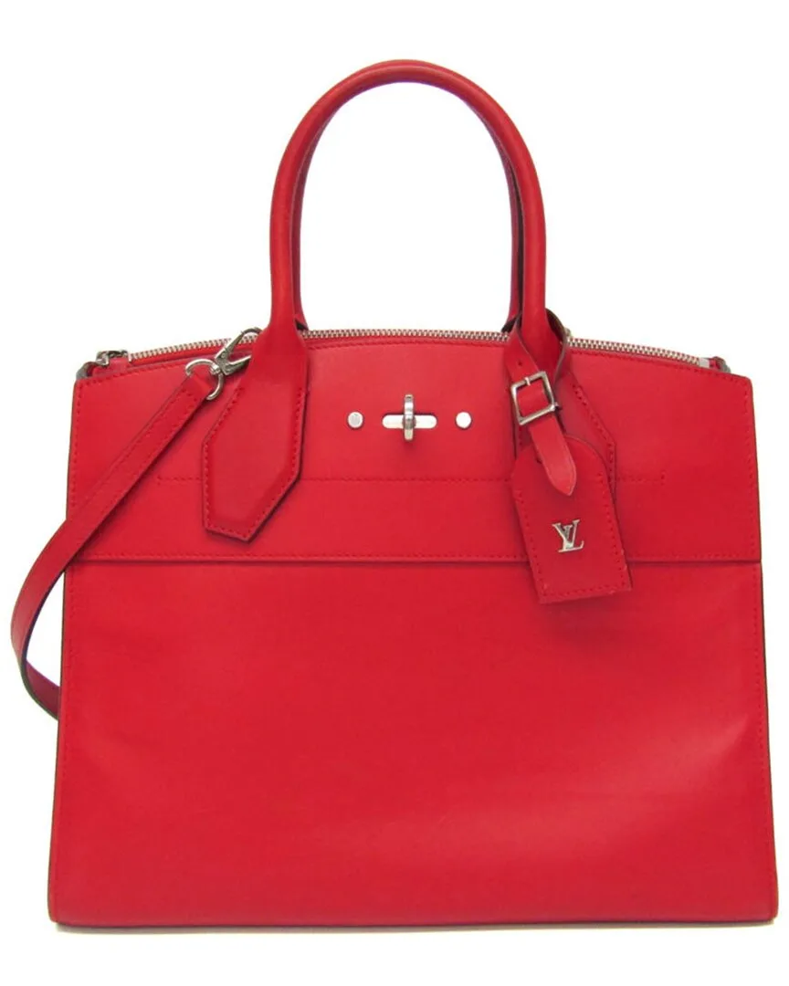 Ruby Leather Handbag (authentic Pre-Loved) by Louis Vuitton