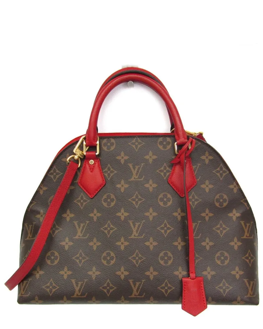 Rouge Monogram & Leather Alma (authentic Pre-Loved) by Louis Vuitton