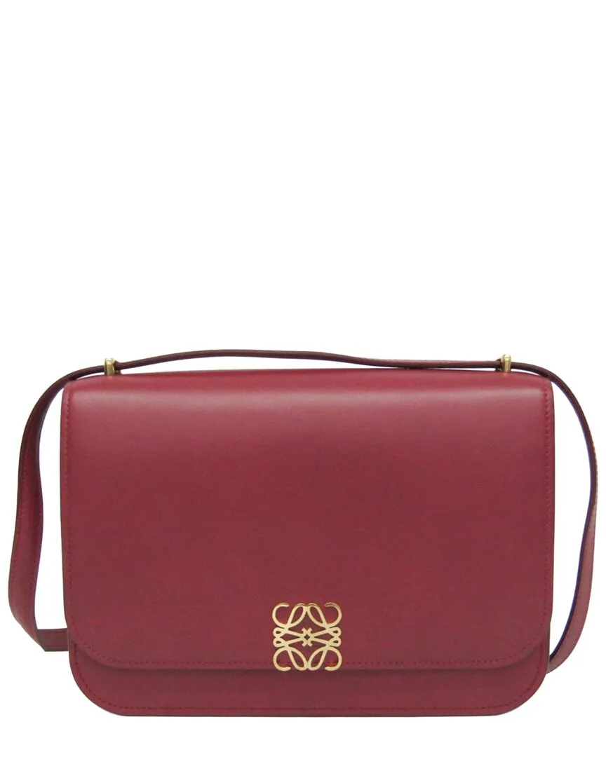 Red Leather Goya Shoulder Bag (authentic Pre-Loved)