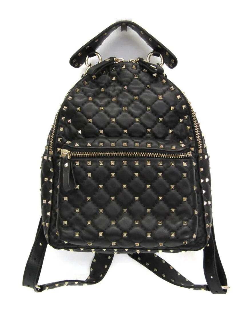 Black Leather Backpack (authentic Pre-Loved) by Valentino