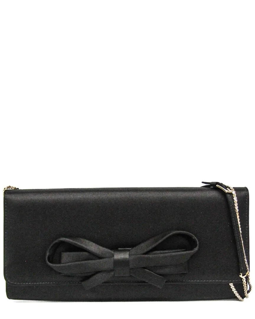 Black Satin Shoulder Bag (authentic Pre-Loved) by Valentino