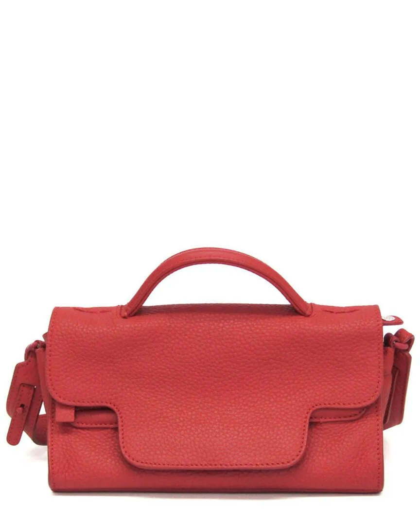 Red Leather Nina Shoulder Bag (authentic Pre-Loved) by Zanellato