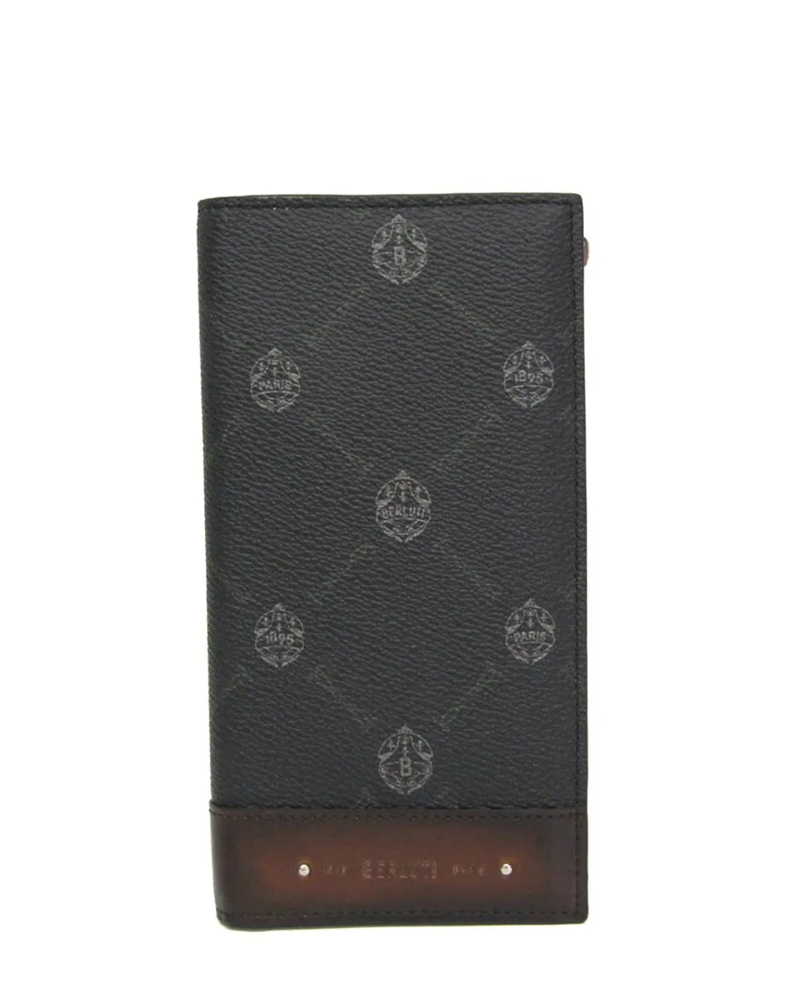 Black & Brown Leather & Pvc Wallet (authentic Pre-Loved)