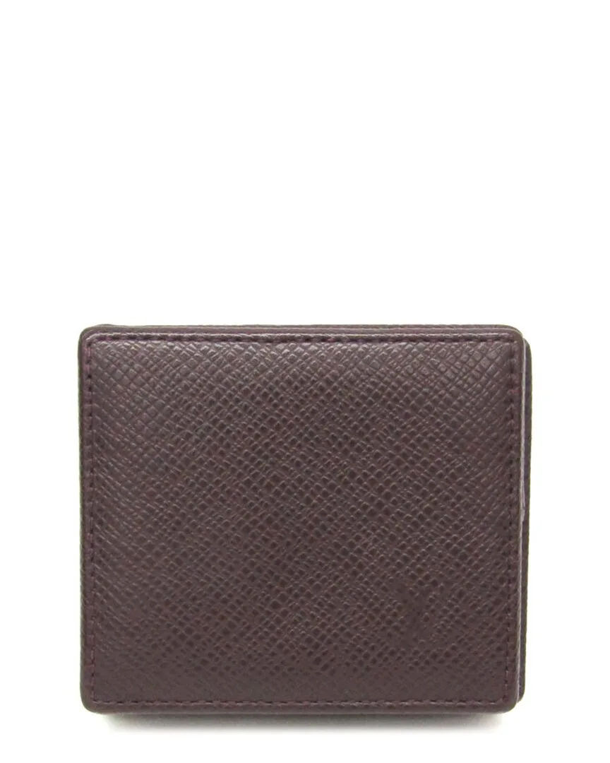 Acajou Taiga Leather Coin Purse (authentic Pre-Loved) by Louis Vuitton