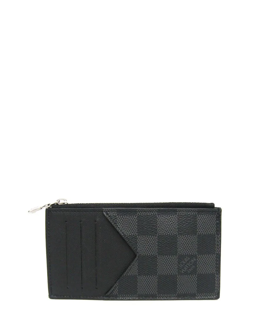 Damier Graphite Coin Purse (authentic Pre-Loved) by Louis Vuitton