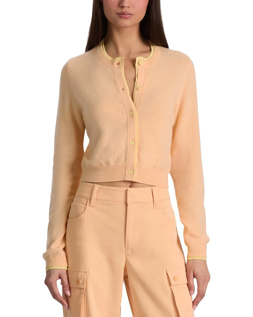 Dollie Two Tone Cashmere-Blend Cardigan