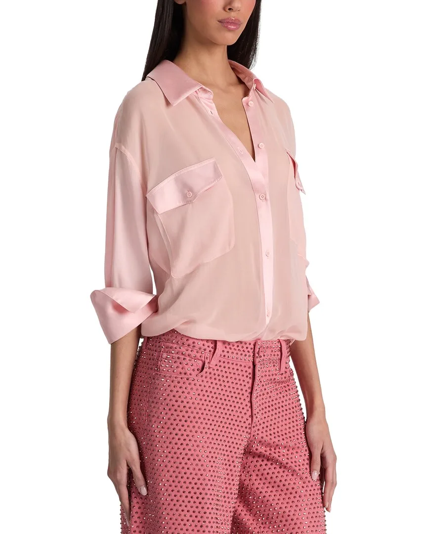Finely Oversized Utility Shirt by Alice + Olivia