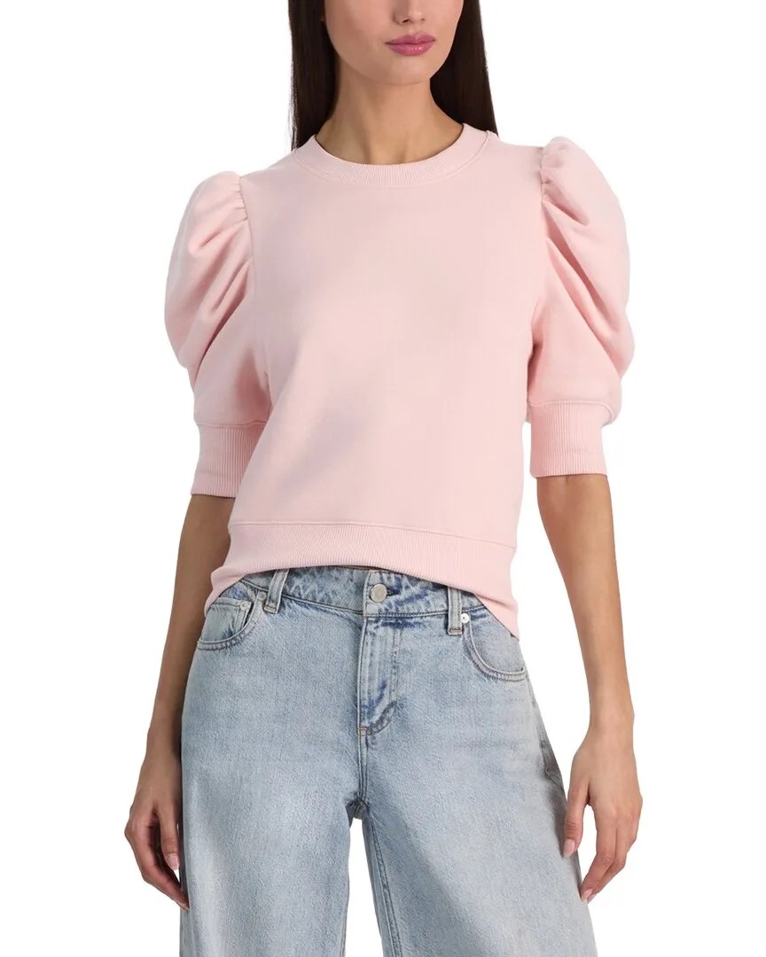 Tyler Draped Puff Sleeve Top by Alice + Olivia