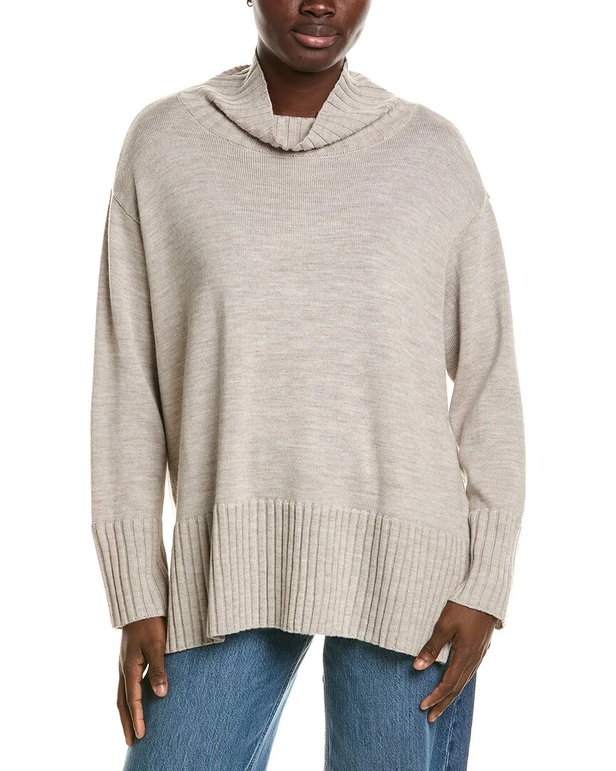 Turtleneck Wool Sweater by Eileen Fisher
