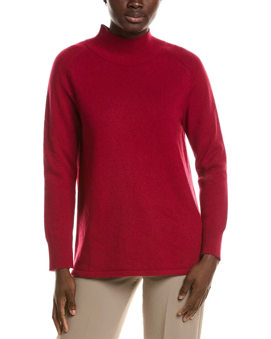 Turtle Neck Cashmere-Blend Tunic by Eileen Fisher