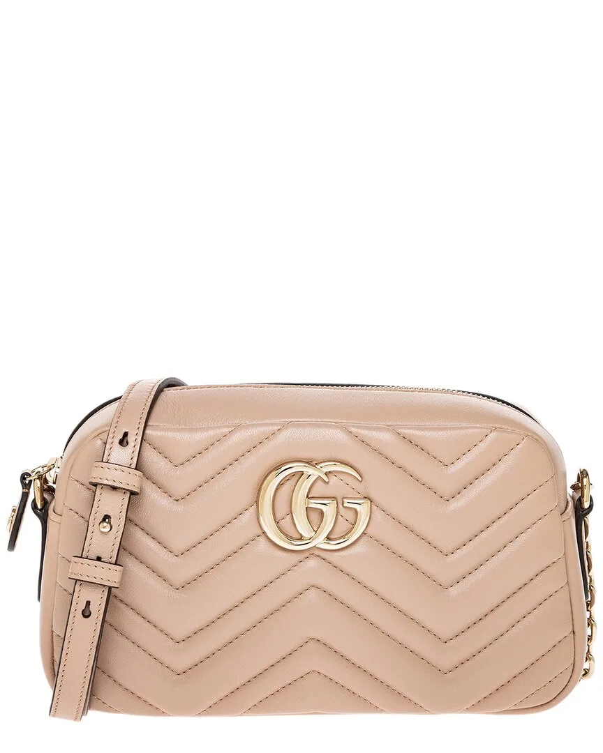 Gg Marmont Small Leather Camera Crossbody by Gucci
