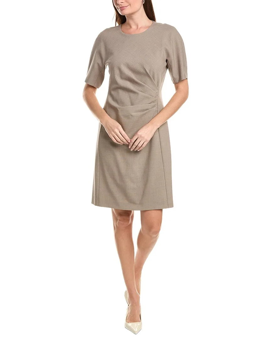 Pleated Waist Wool-Blend Dress by Lafayette 148 New York