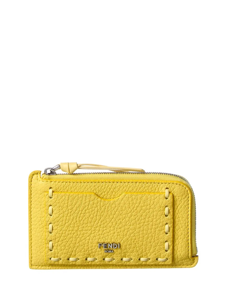 Peekaboo Leather Card Holder by FENDI
