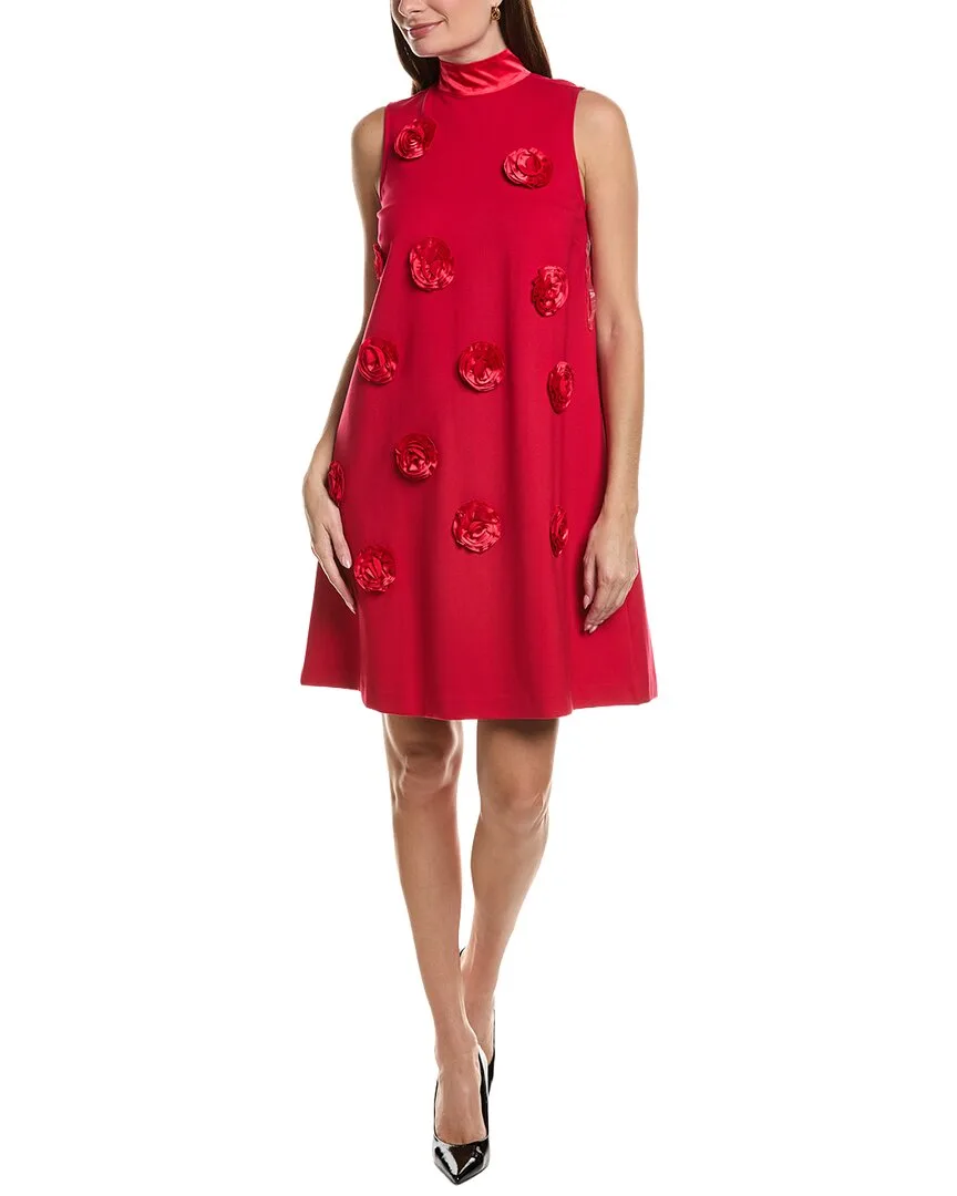 Cleo Ponte Satin Trim Dress by Tyler Be