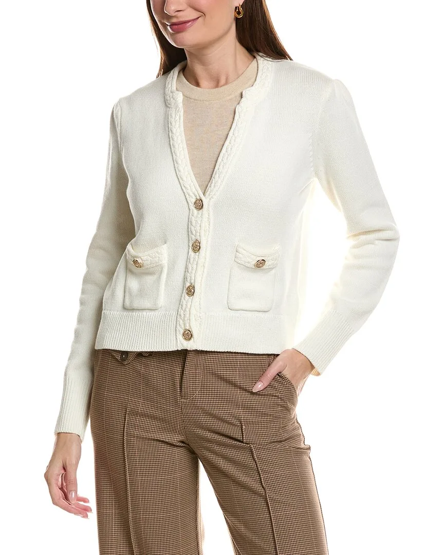Mallory Gold Button Cardigan