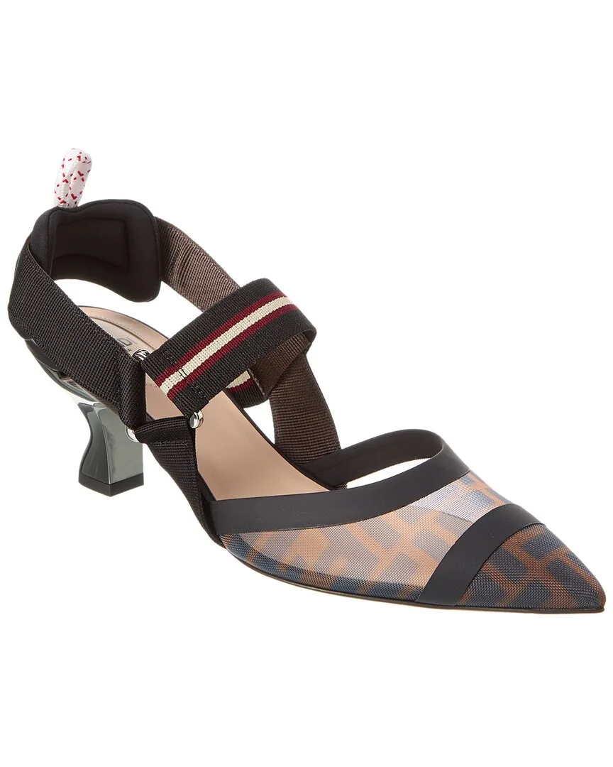 Colibri Mesh Slingback Pump by FENDI
