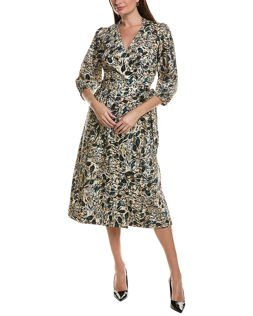 Karla Cheetah Wrap Dress by Tyler Be
