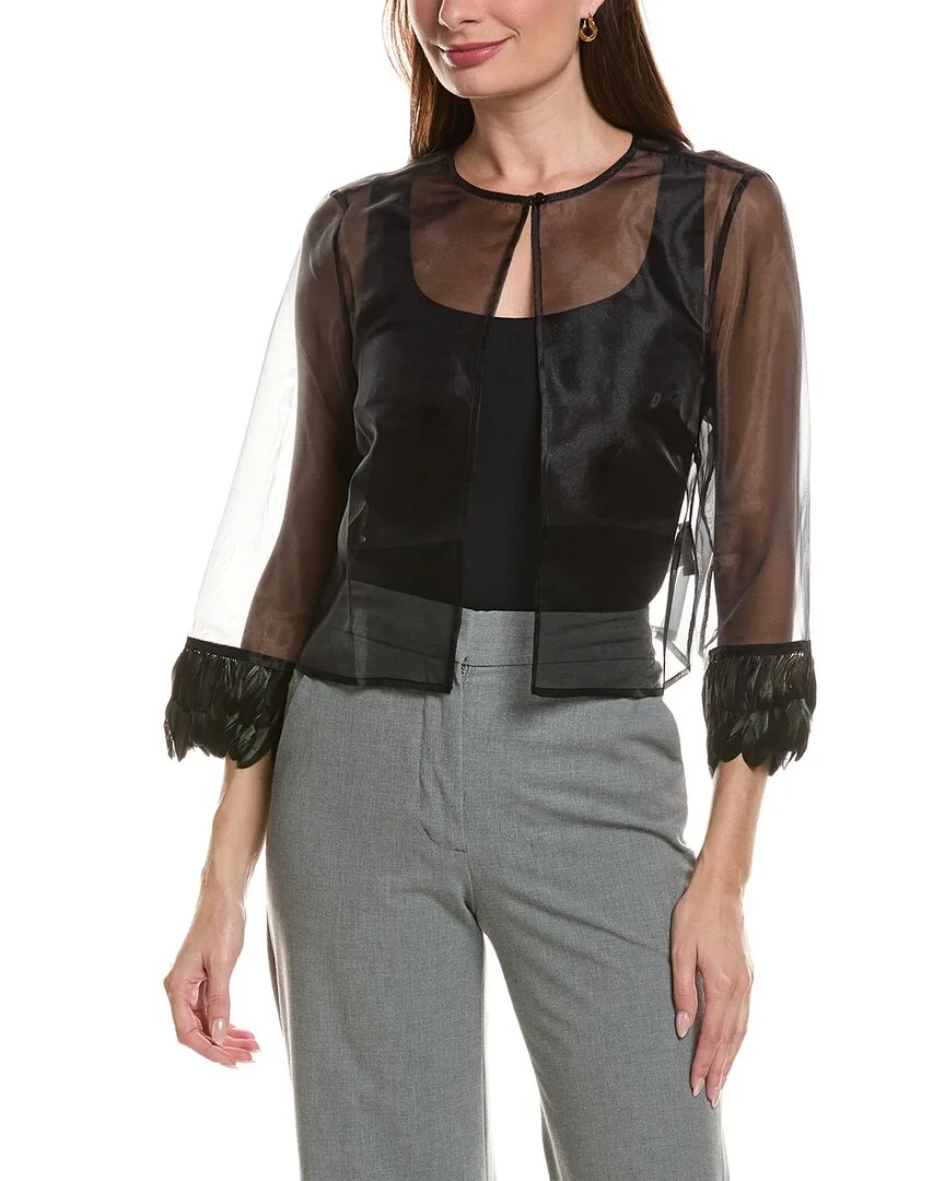 Elise Feather Trim Top by Tyler Be