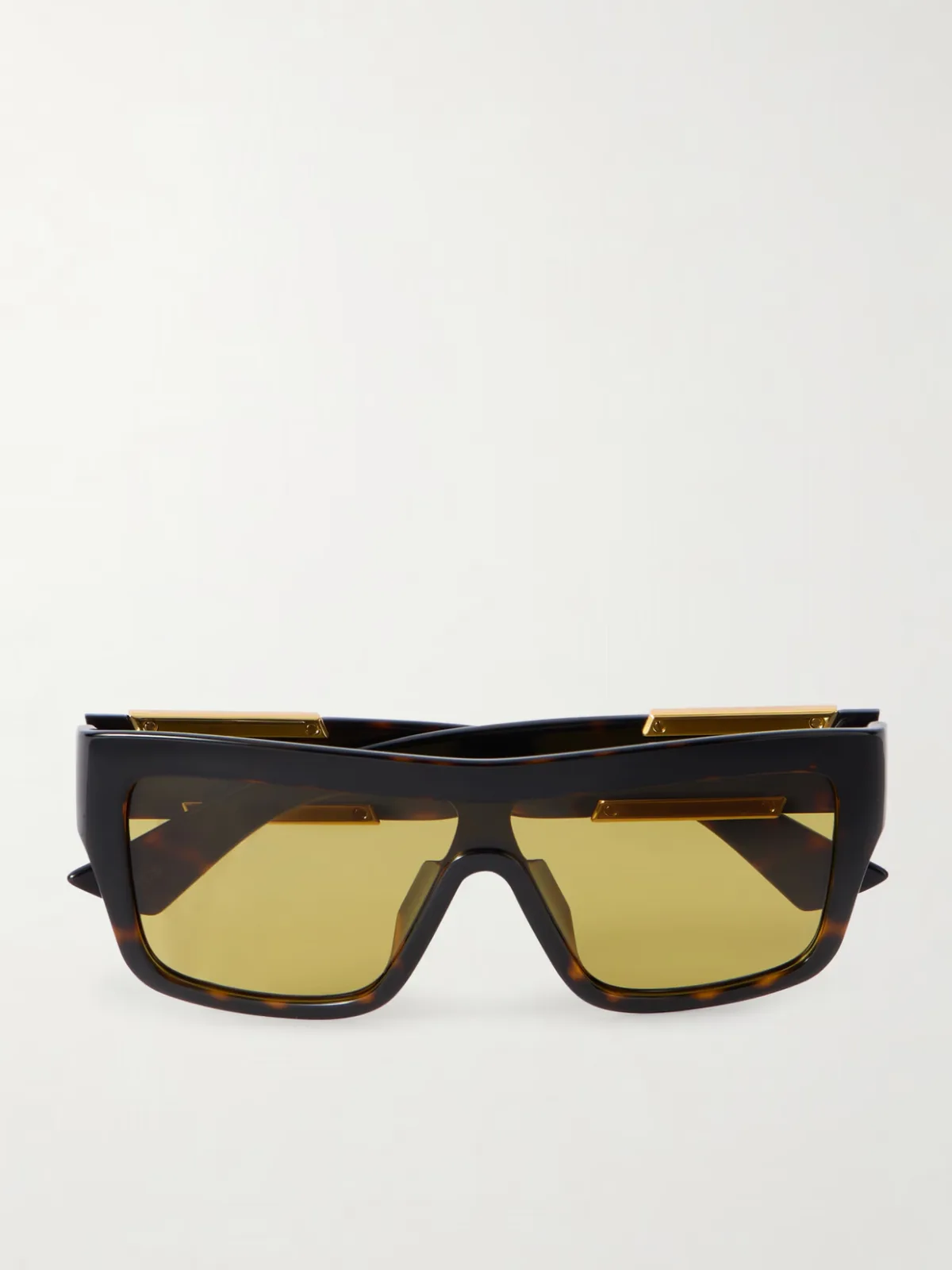 - Ribbon D-frame Tortoiseshell Acetate Sunglasses -