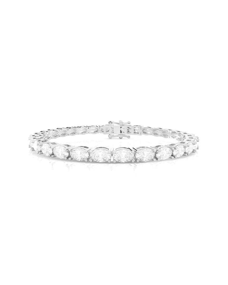 Silver 10.00 ct. tw. Lab-Grown Diamond Tennis Bracelet by Amairah