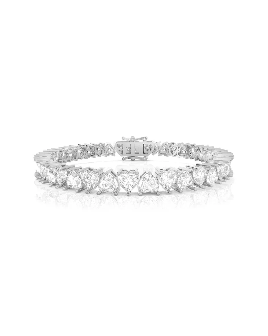 Silver 15.00 ct. tw. Lab-Grown Diamond Tennis Bracelet by Amairah