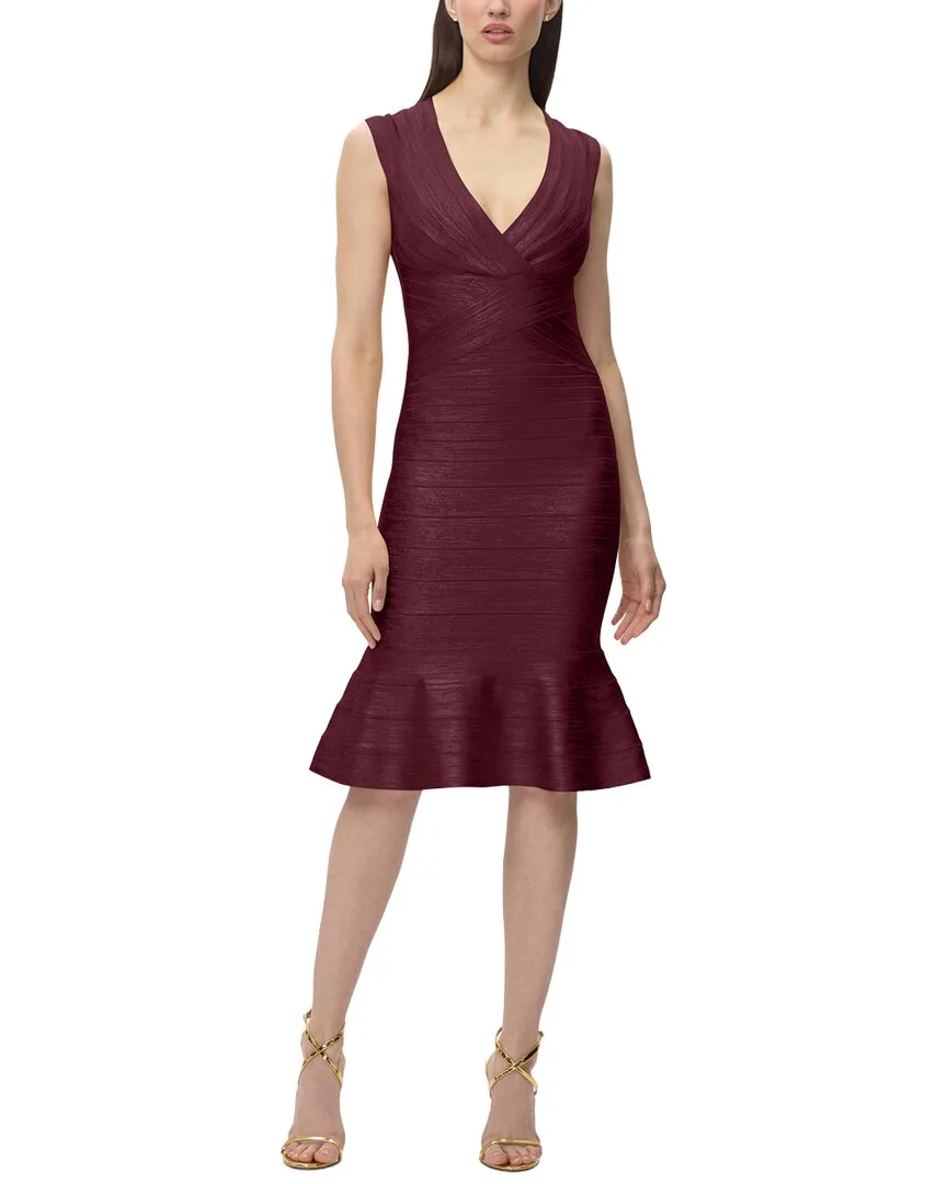 The Metallic Sophie Dress by Herv Lger