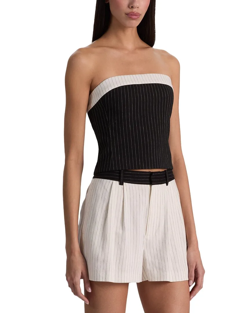Kelly Strapless Crop Top by Alice + Olivia