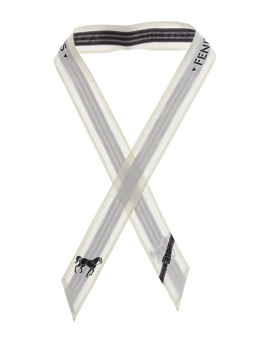 Wrappy Selleria Printed Silk Scarf by FENDI