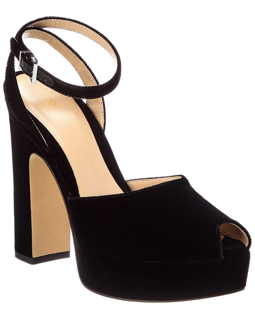 After 9 Velvet Platform Sandal by FENDI