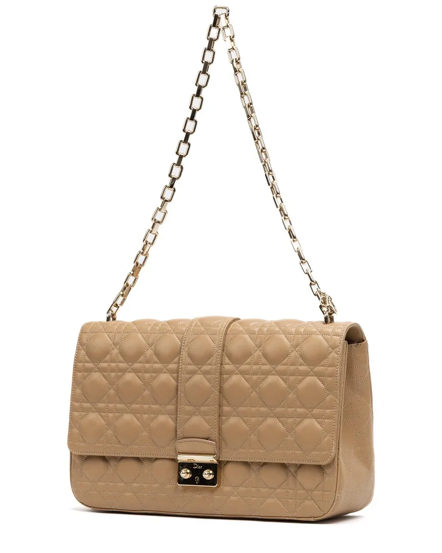 Beige Cannage Leather Miss Dior (authentic Pre-Loved)