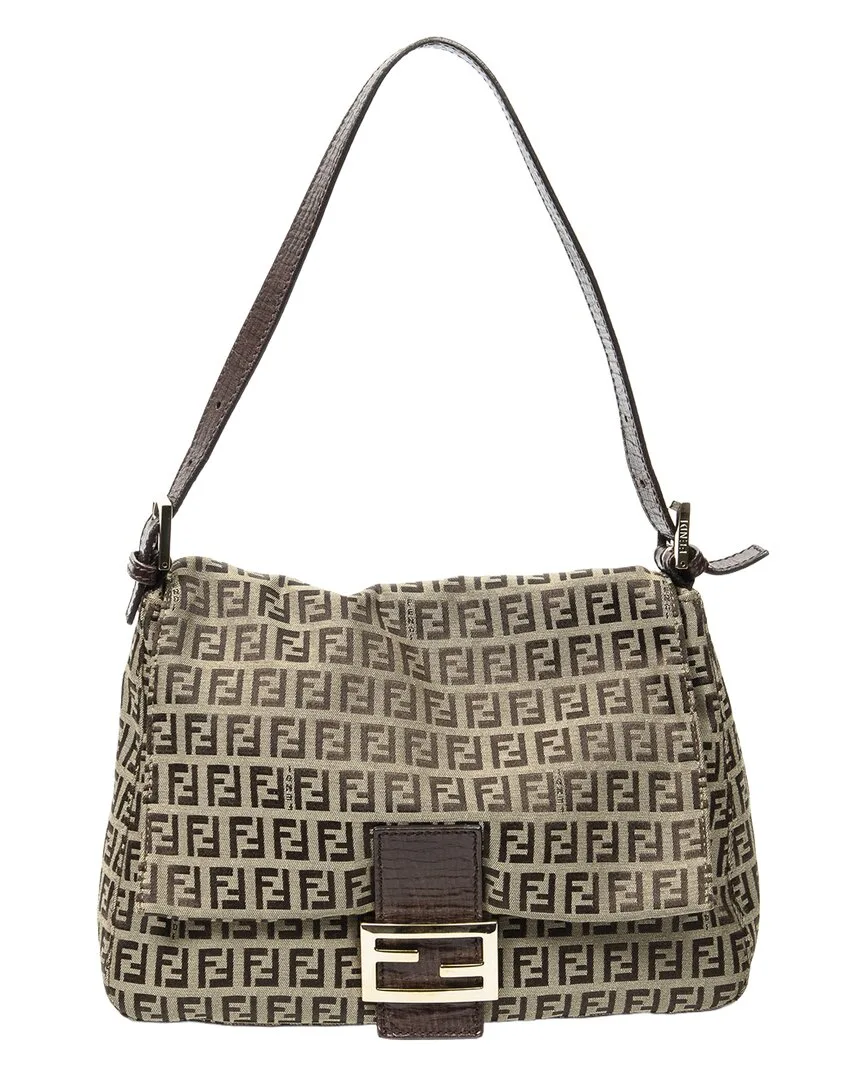 Brown Zucchino Canvas Mama Forever (authentic Pre-Loved) by FENDI