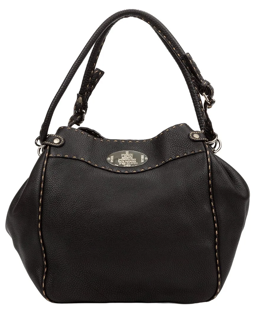 Dark Brown Selleria Leather Bucket Selleria Bag (authentic Pre-Loved) by FENDI